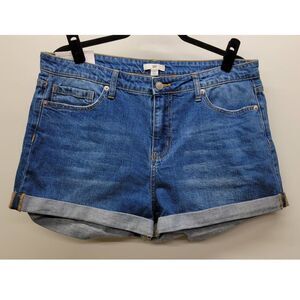 BP. Boyfriend Cuff Stretch Denim Jean Shorts Size 34